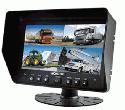 MONITOR - 7 TFT LCD Digital Quad View Color Monitor. Possibilit di connettere e visualizzare contemporaneamente fino a 4 videocamere. 9 lingue selezionabili. Grazie alla funzione multiple viewing  possibile scegliere quante videocamere visualizzare e in quale formato. Ideale per ogni tipo di mezzo.